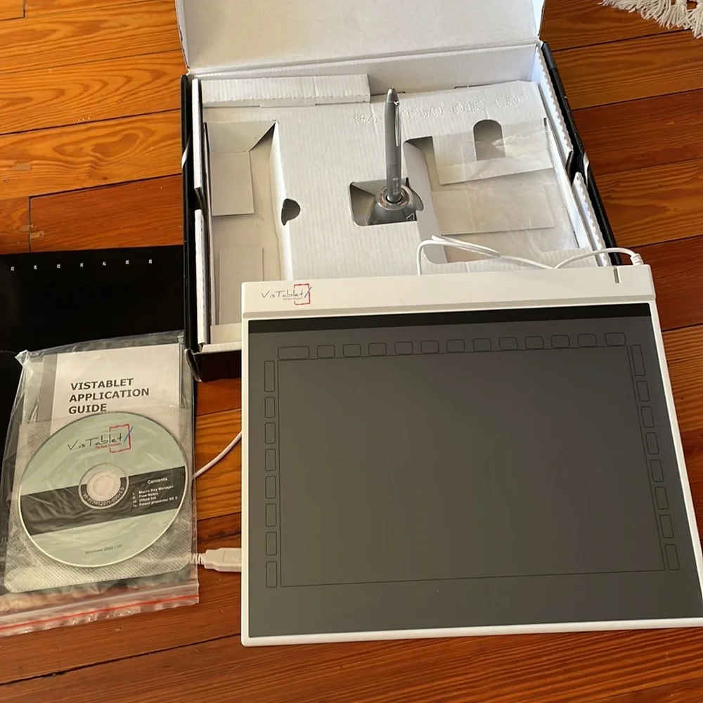 VisTablet Graphic Tablet- Draw-Edit-Paint-Write With A Pen As Your Mouse!